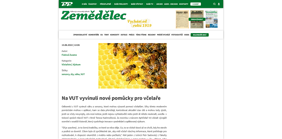 Apiarist 4.0 zemedelec.cz